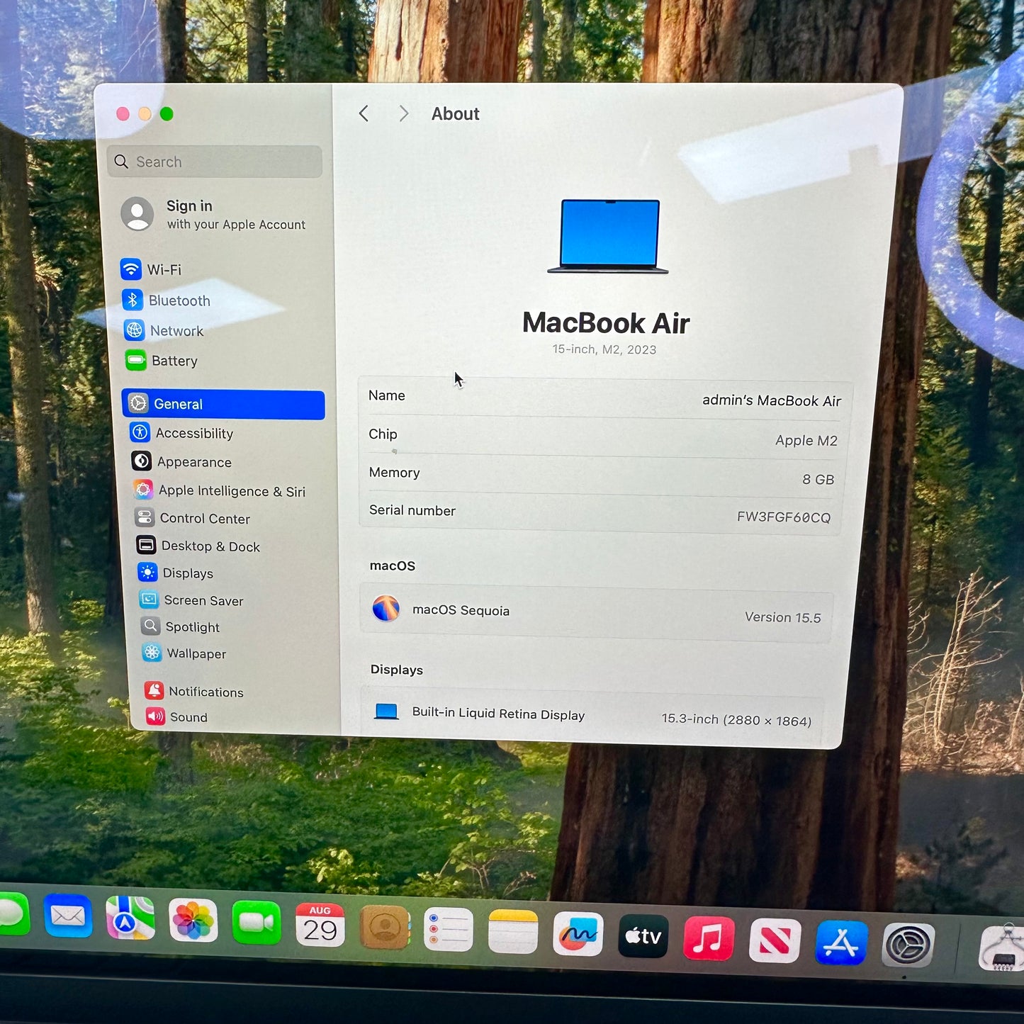2023 Apple MacBook Air 15" M4 8GB RAM 256GB SSD