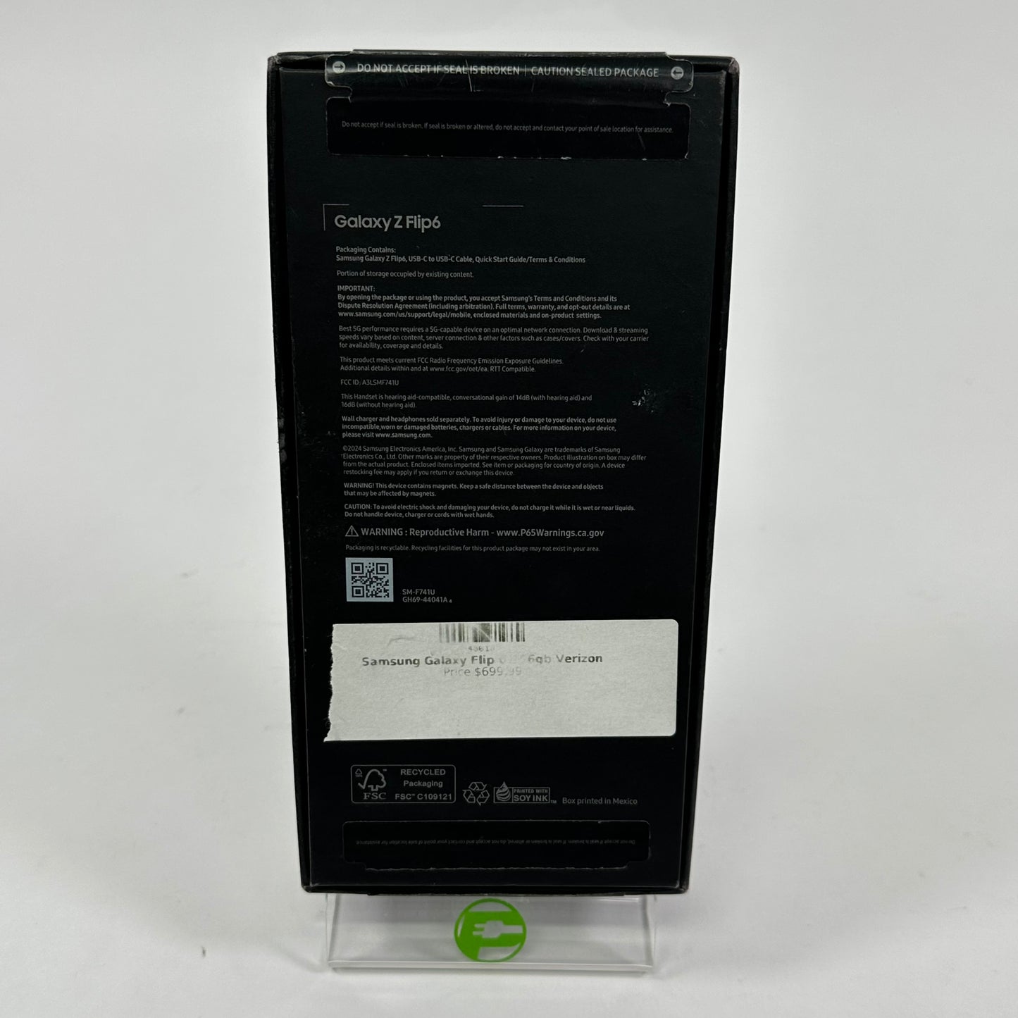 Unlocked Samsung Galaxy Z Flip6 12GB RAM 256GB Mint Green