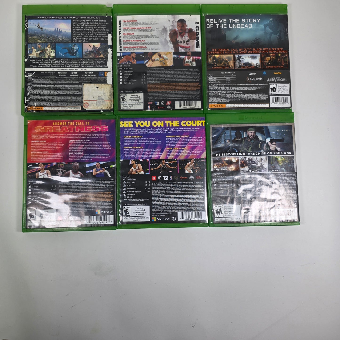 Lot of 6 Microsoft Xbox One Games