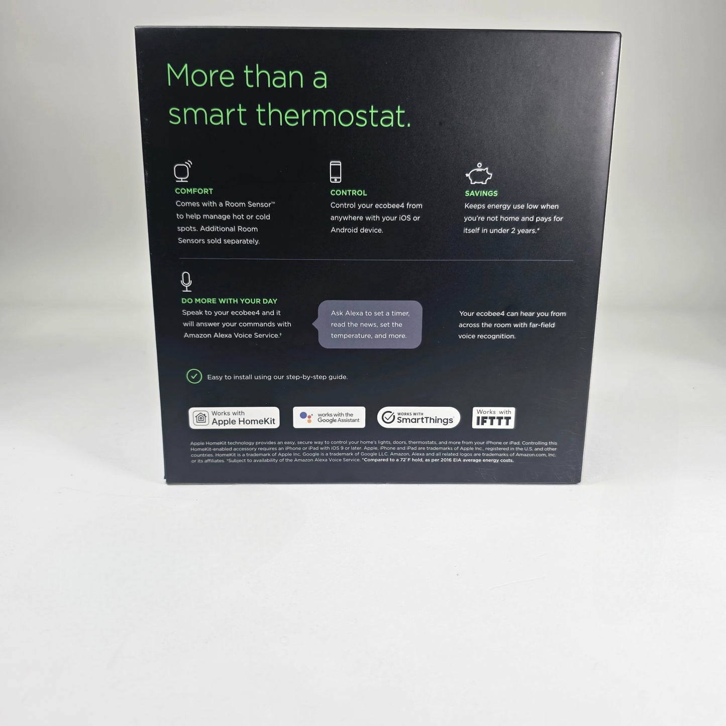 Ecobee4 Smart Thermostat SMART THERMOSTAT EB-STATE4-01