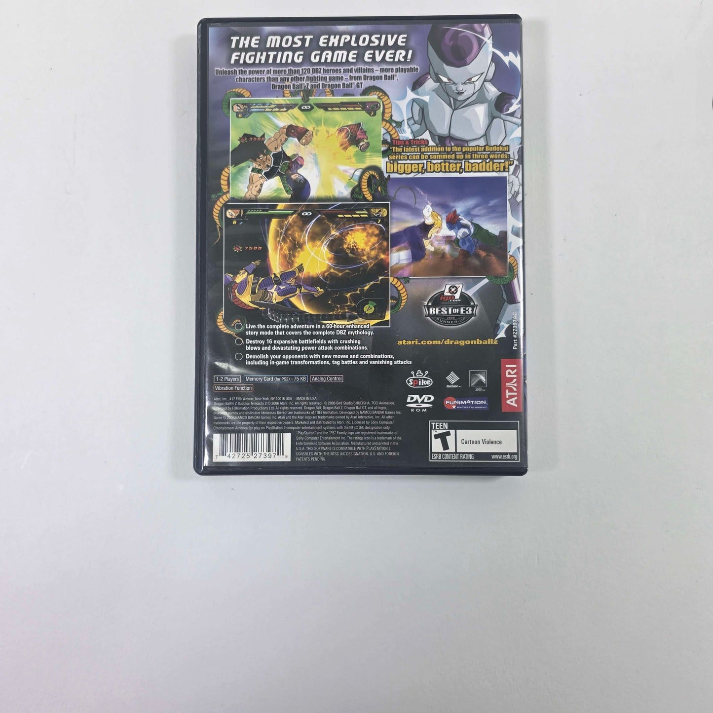 Dragon Ball Z Budokai Tenkaichi 2 (Sony PlayStation 2 PS2, 2006)