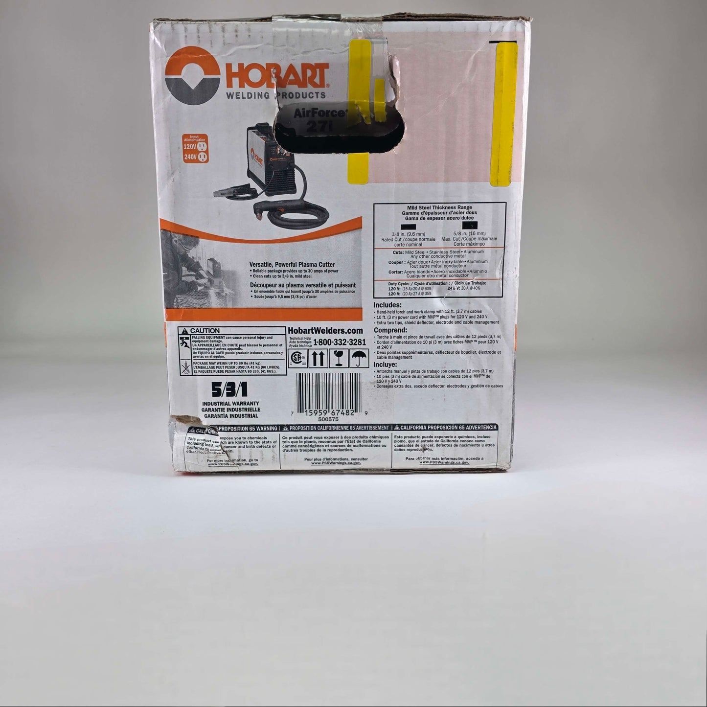New Hobart Airfore 27i Plasma Cutter 500575