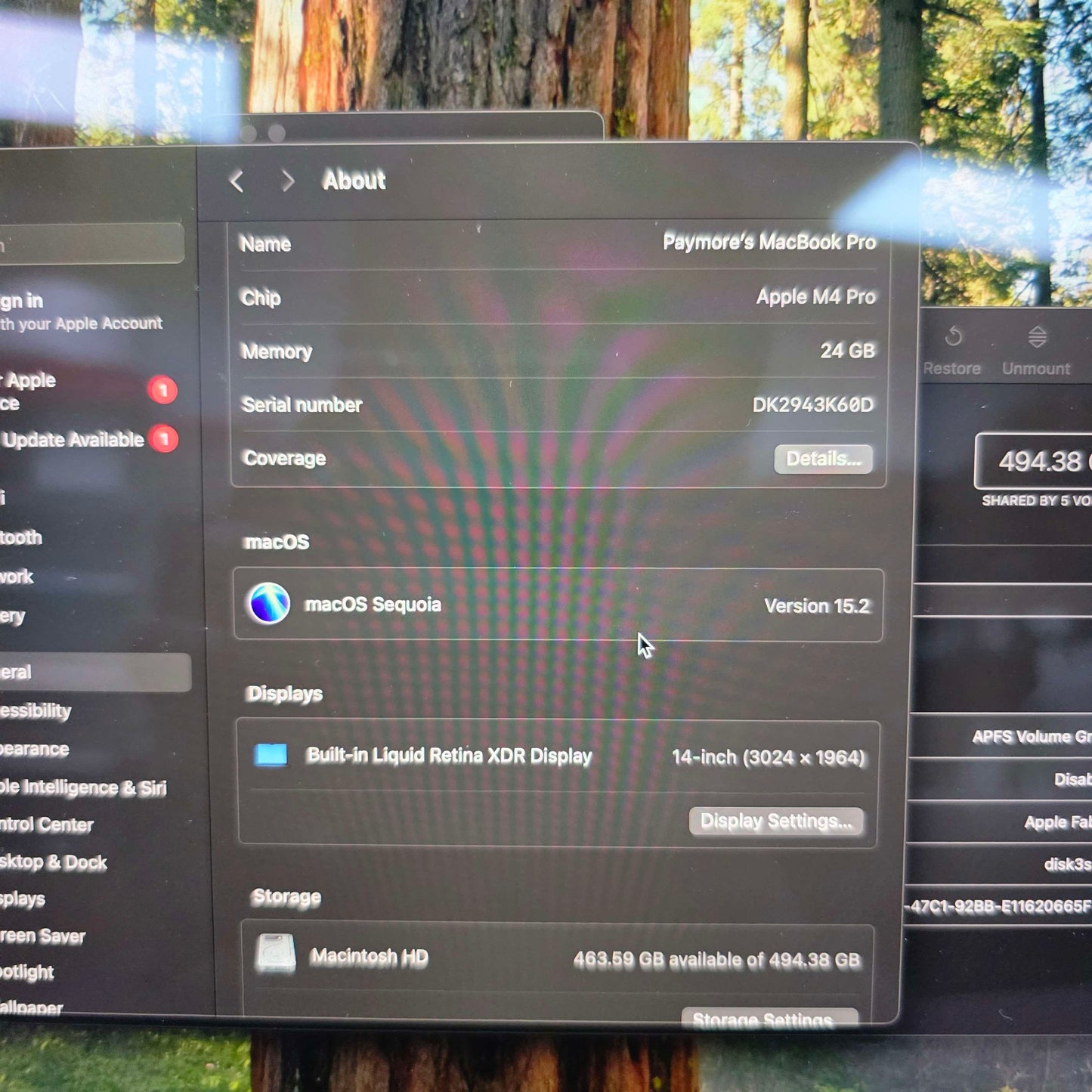 2024 Apple MacBook Pro 14" M4 PRO 4.5 24GB RAM 500GB SSD A3401