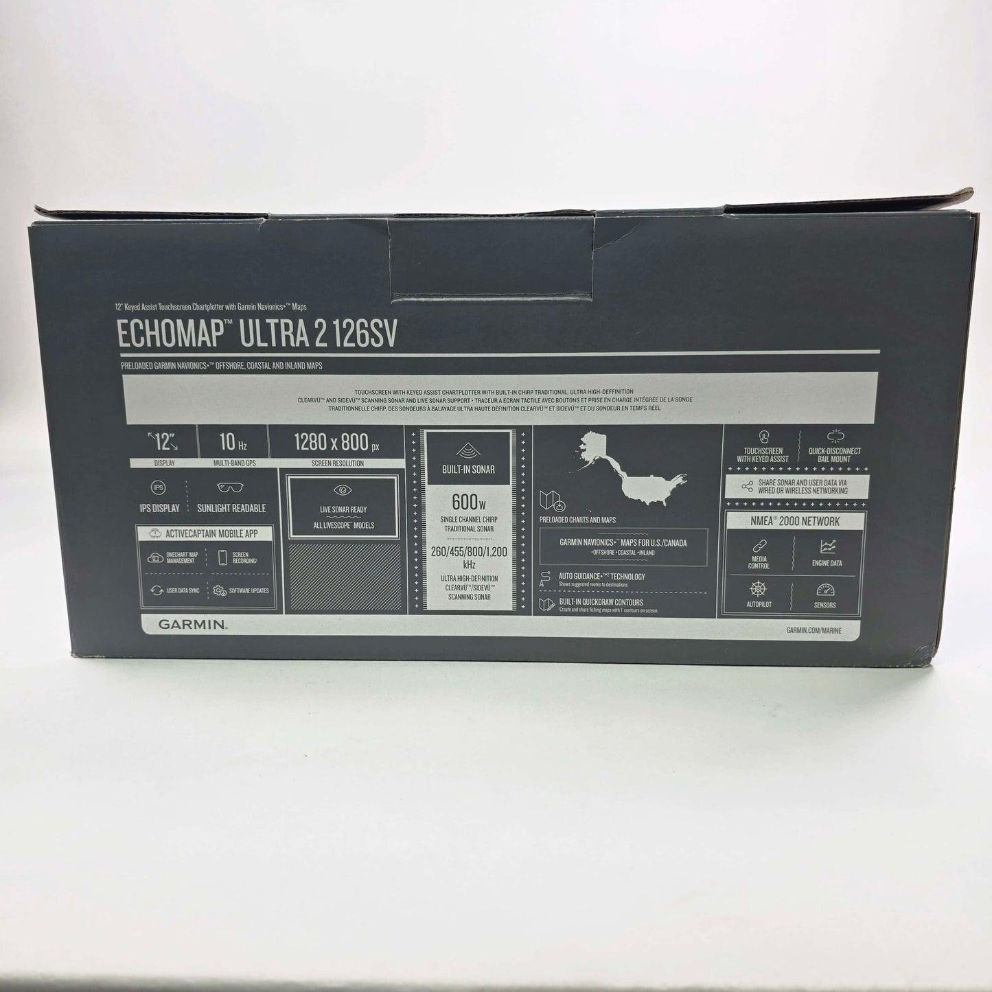 Echomap Ultra 2 126sv TouchScreen ChartPlotter