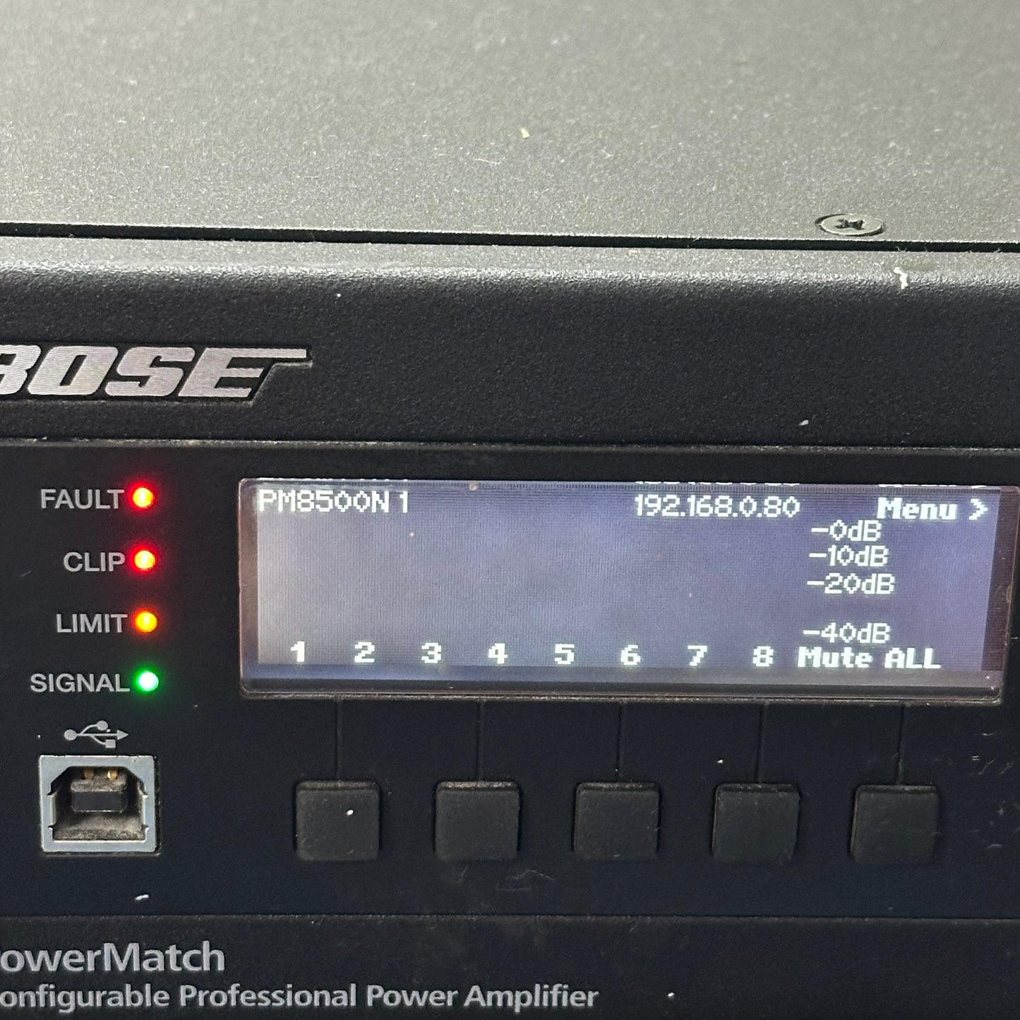 Bose PowerMatch Configurable Professional Power Amplifier PM8500N