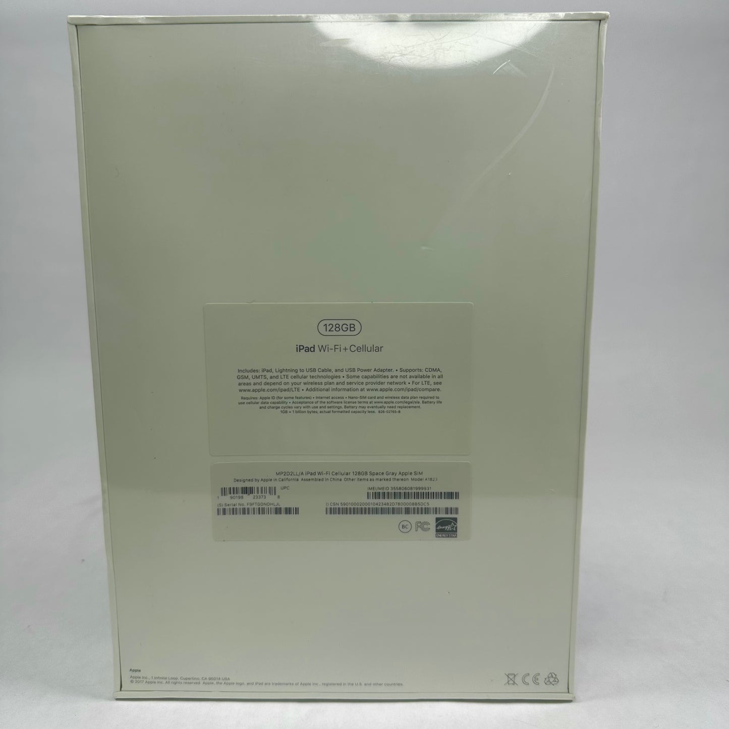 New Unlocked Apple iPad 5th Gen 128GB Space gray
