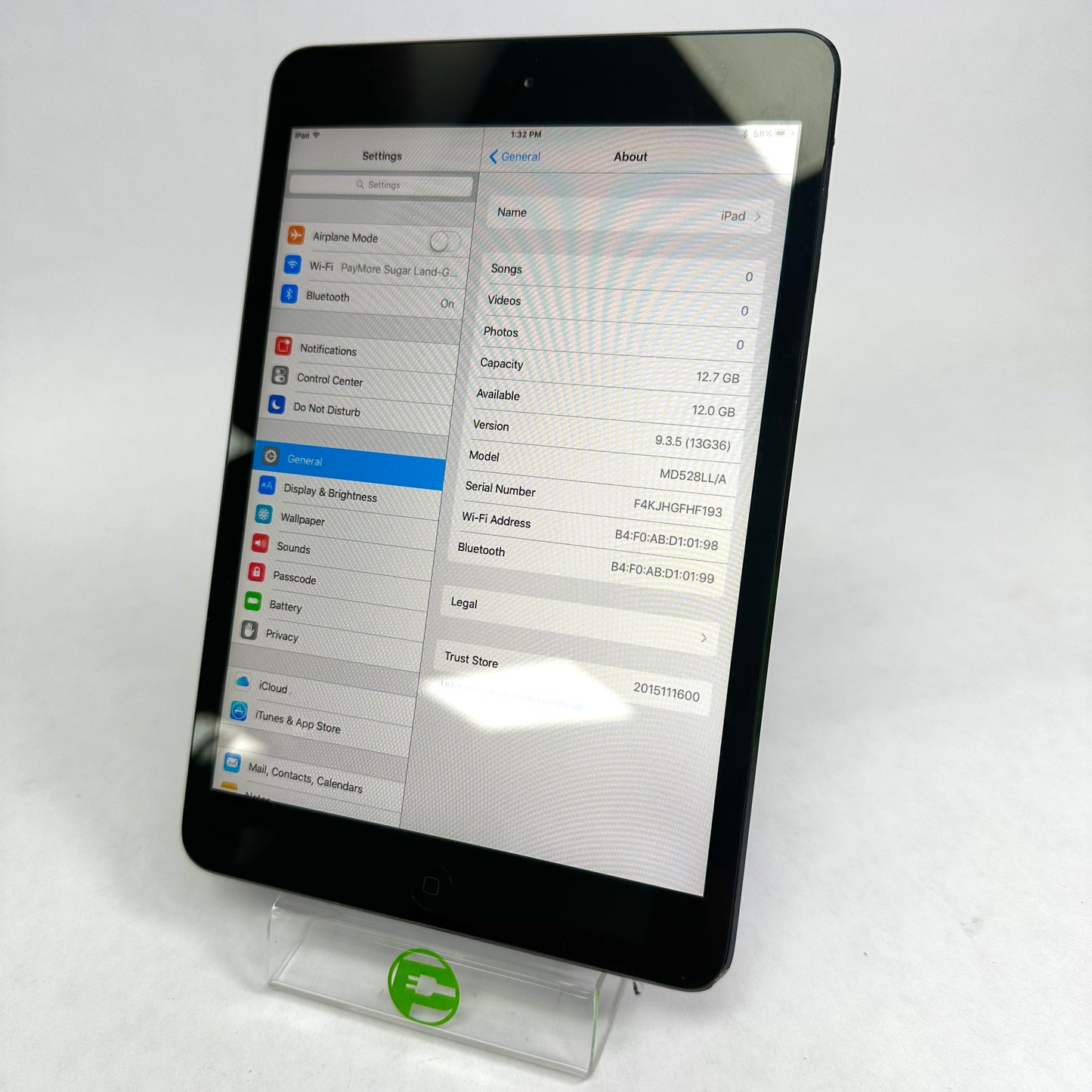 WiFi Only Apple iPad Mini 1st Gen 16GB