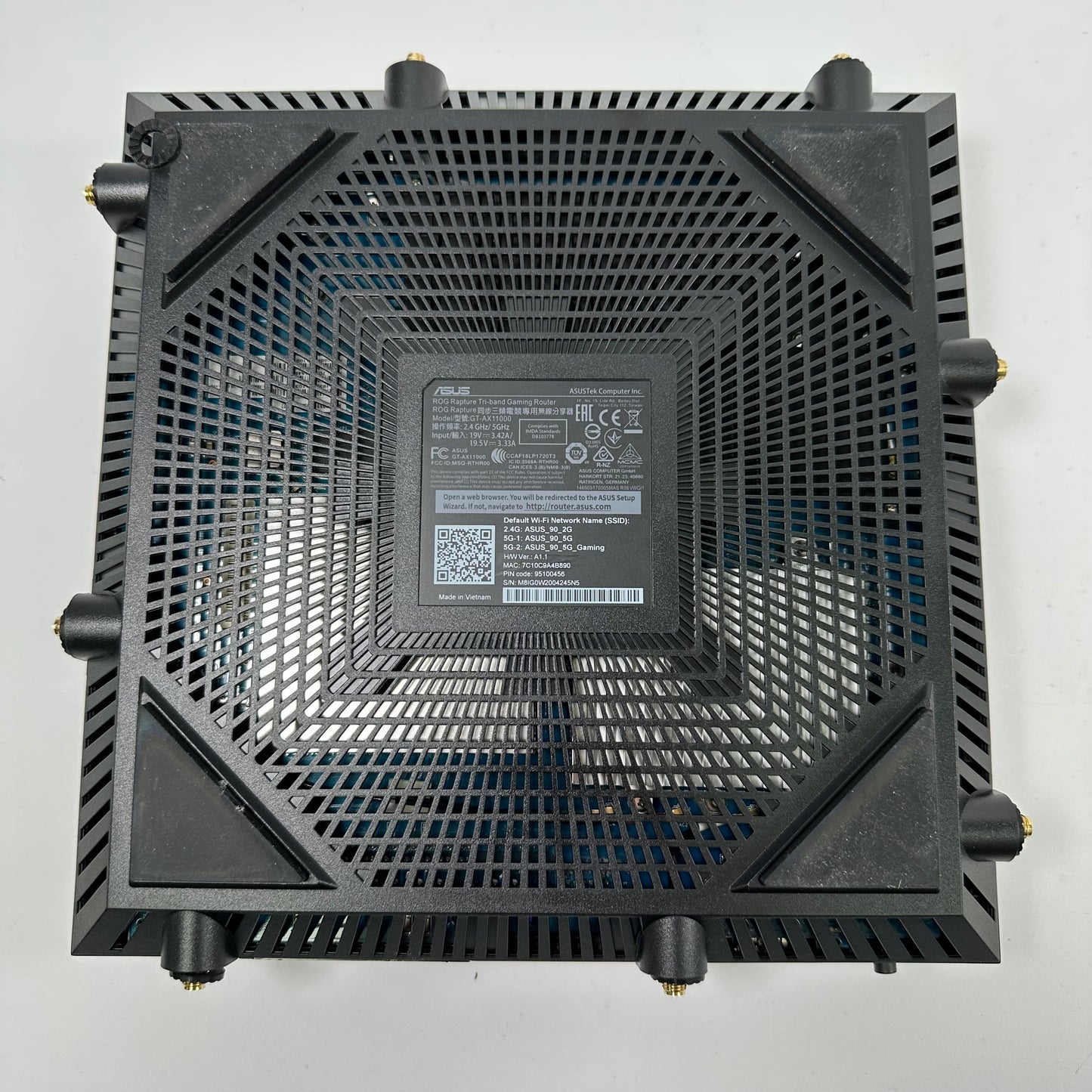 ASUS ROG Rapture Tri Band WiFi 6 GT-AX11000 Gaming Router