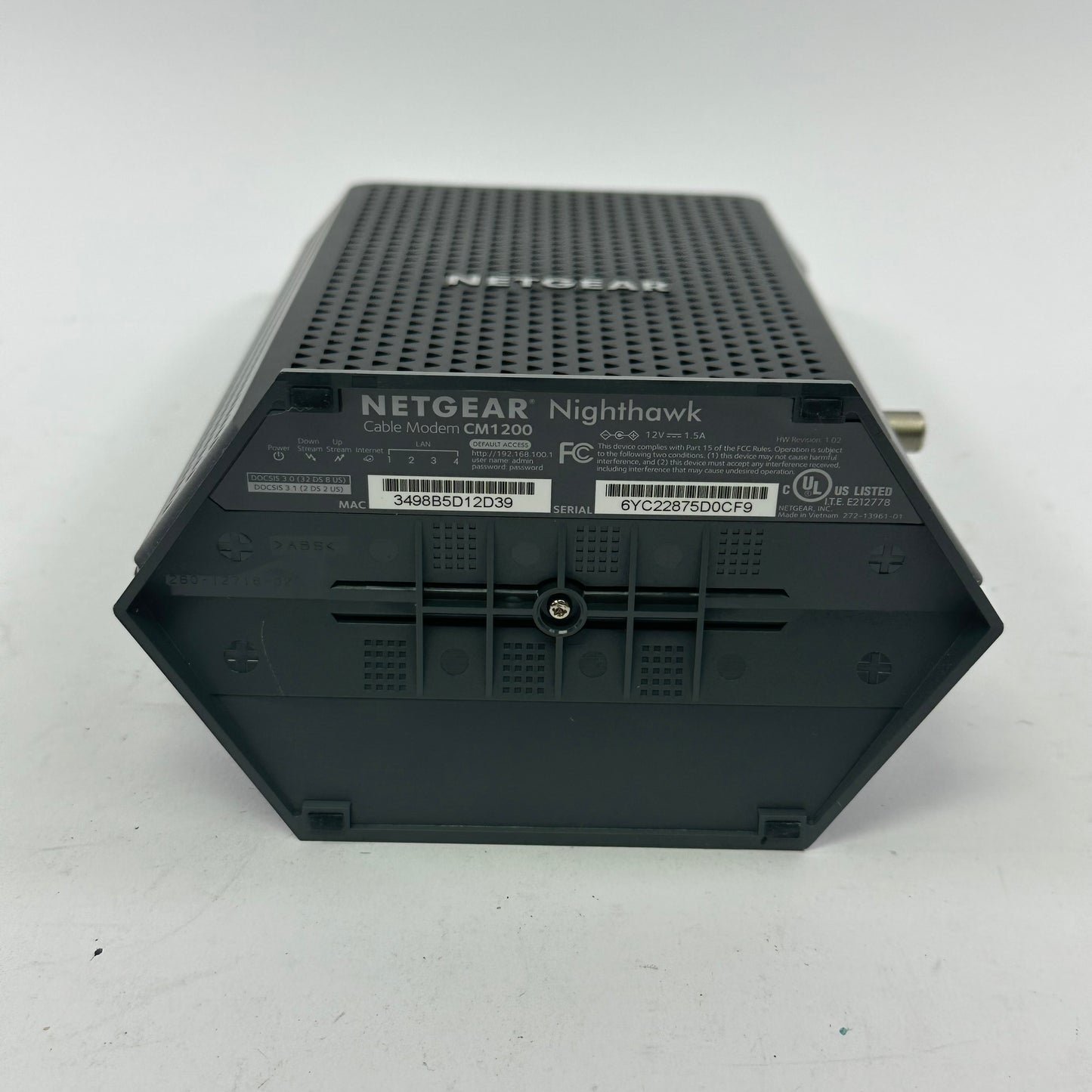 NETGEAR Nighthawk CM1200 Multi-Gig Speed Cable Modem