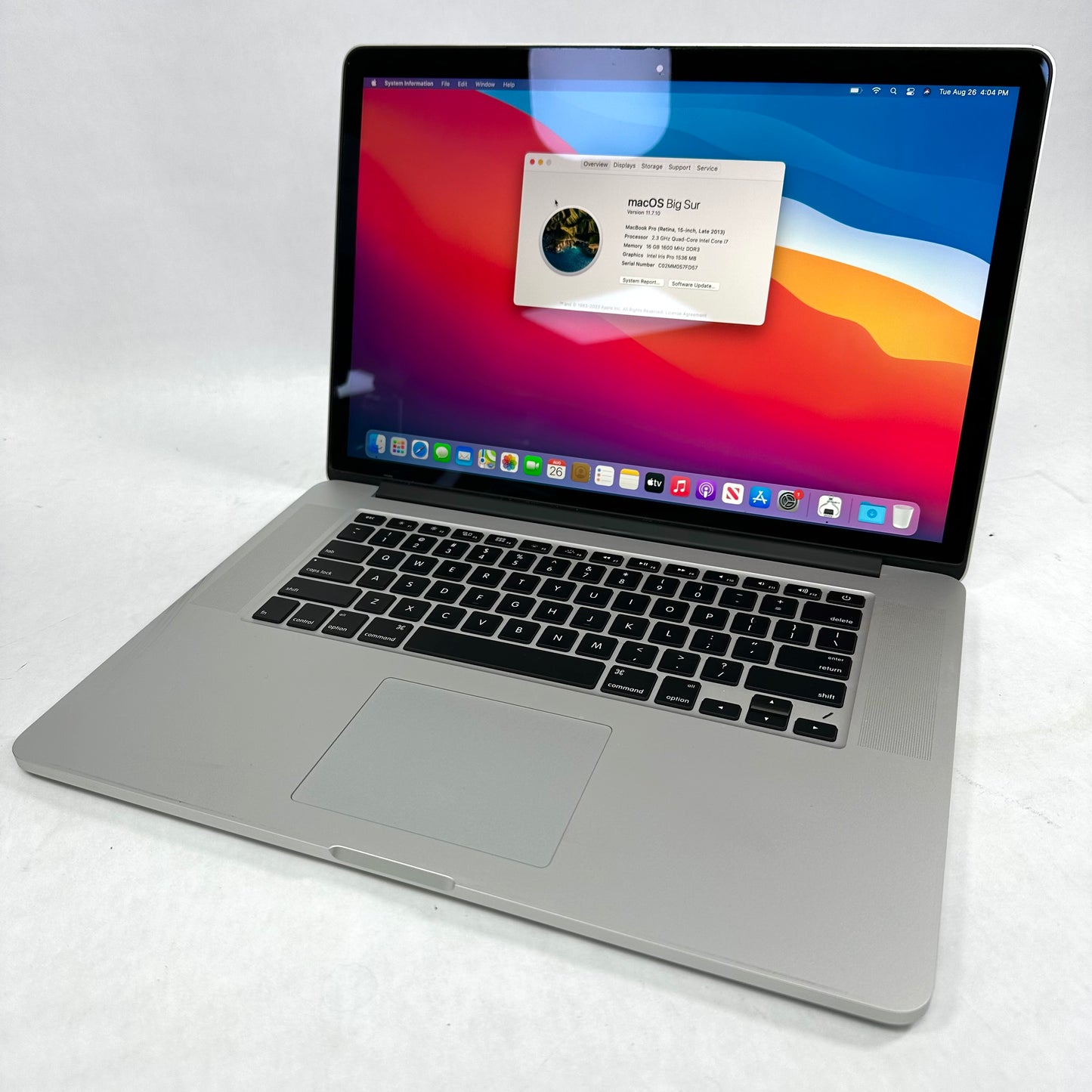 2013 Apple MacBook Pro 15" i7 16GB RAM 512GB SSD