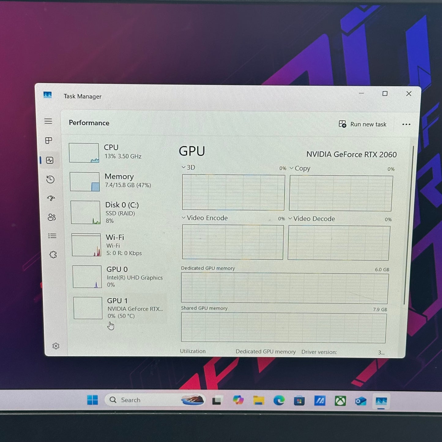 Asus ROG Strix G512L 15.6" i7-10870H 2.2GHz 16GB RAM 512GB SSD GeForce RTX 2060