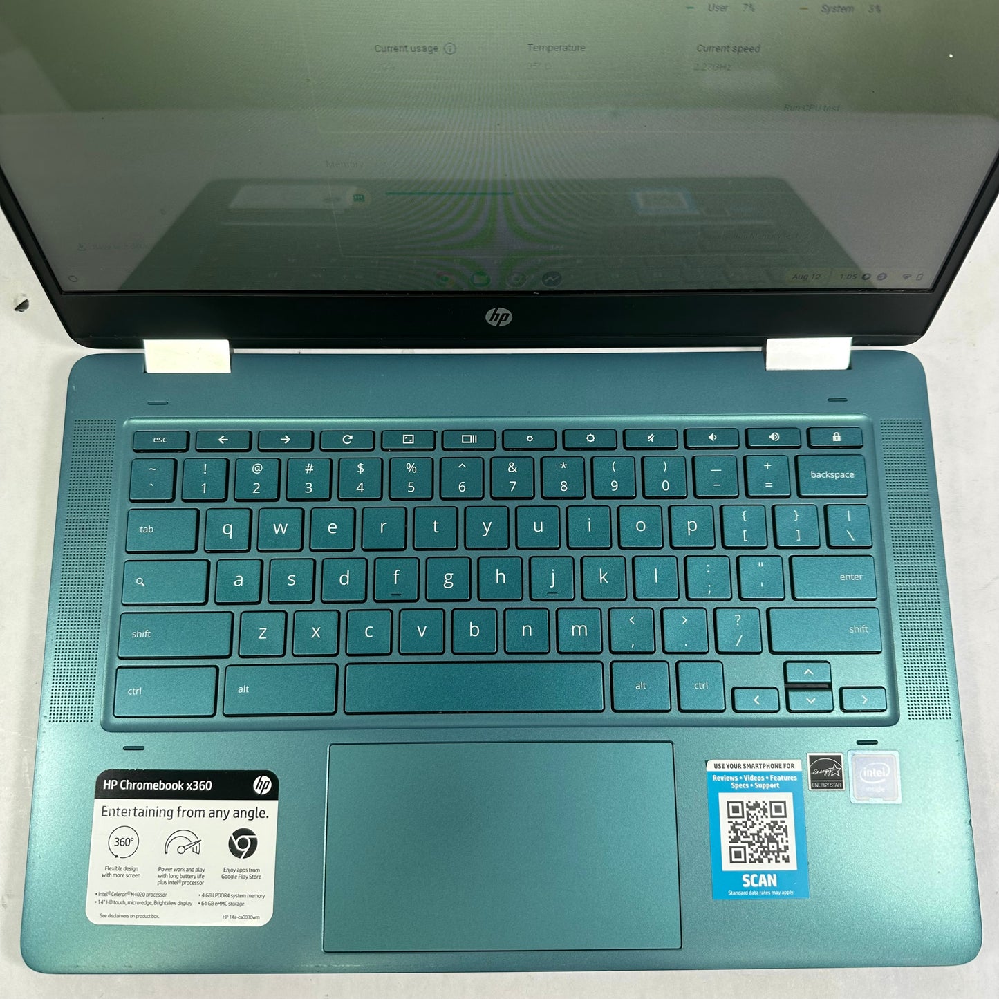 HP Chromebook X360 14" Celeron N4205U 6GB RAM 32GB SSD