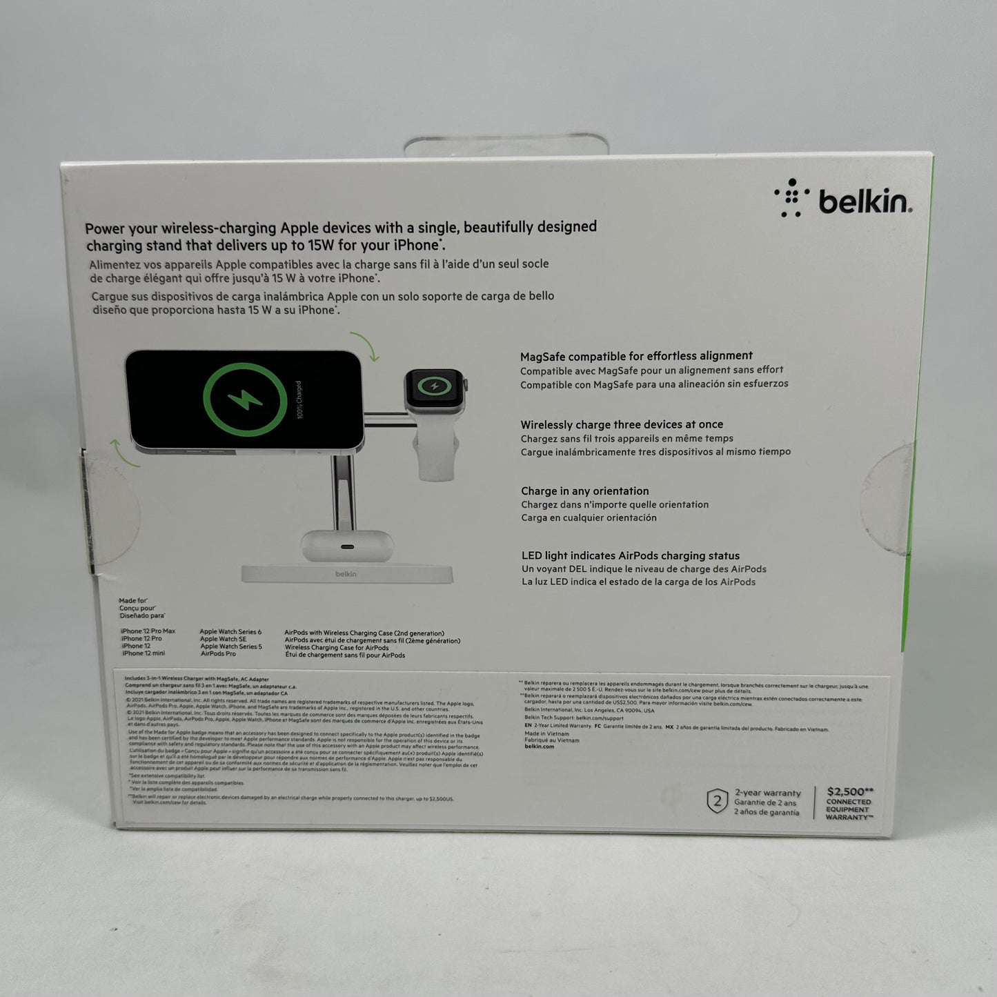 NEW Belkin Boost Charge PRO 3-in-1 Wireless Charger with MagSafe
