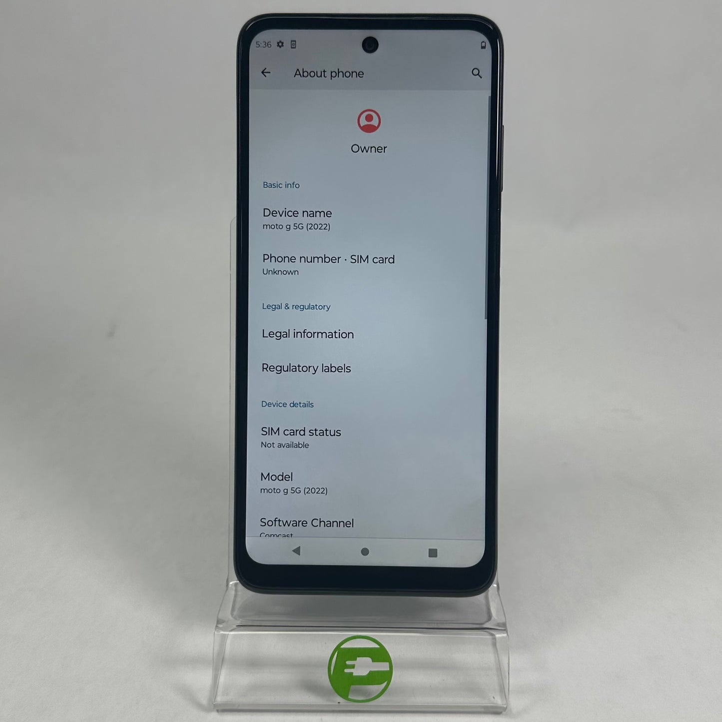 Cricket Motorola Moto G 5G 64GB 13 Blue XT2213-3
