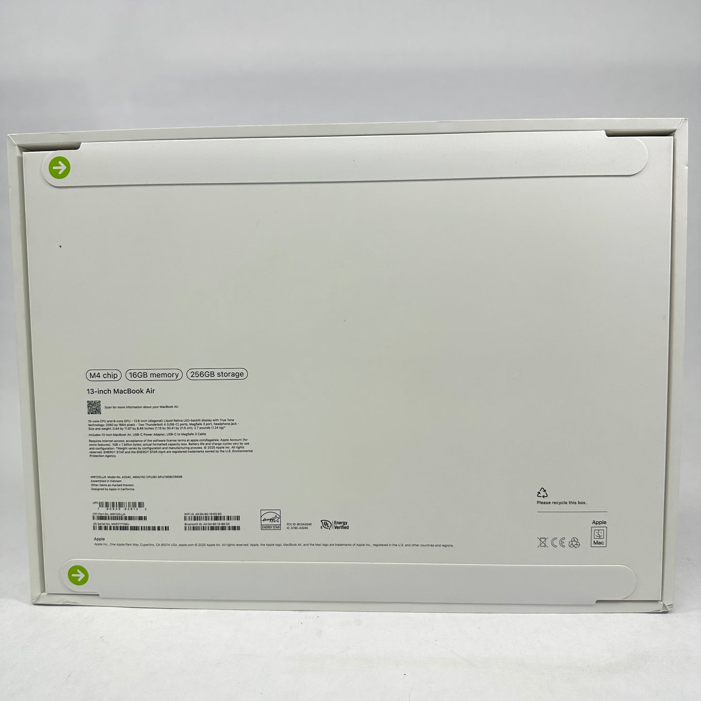 New 2025 Apple MacBook Air 13.6" M4 16GB RAM 256GB SSD