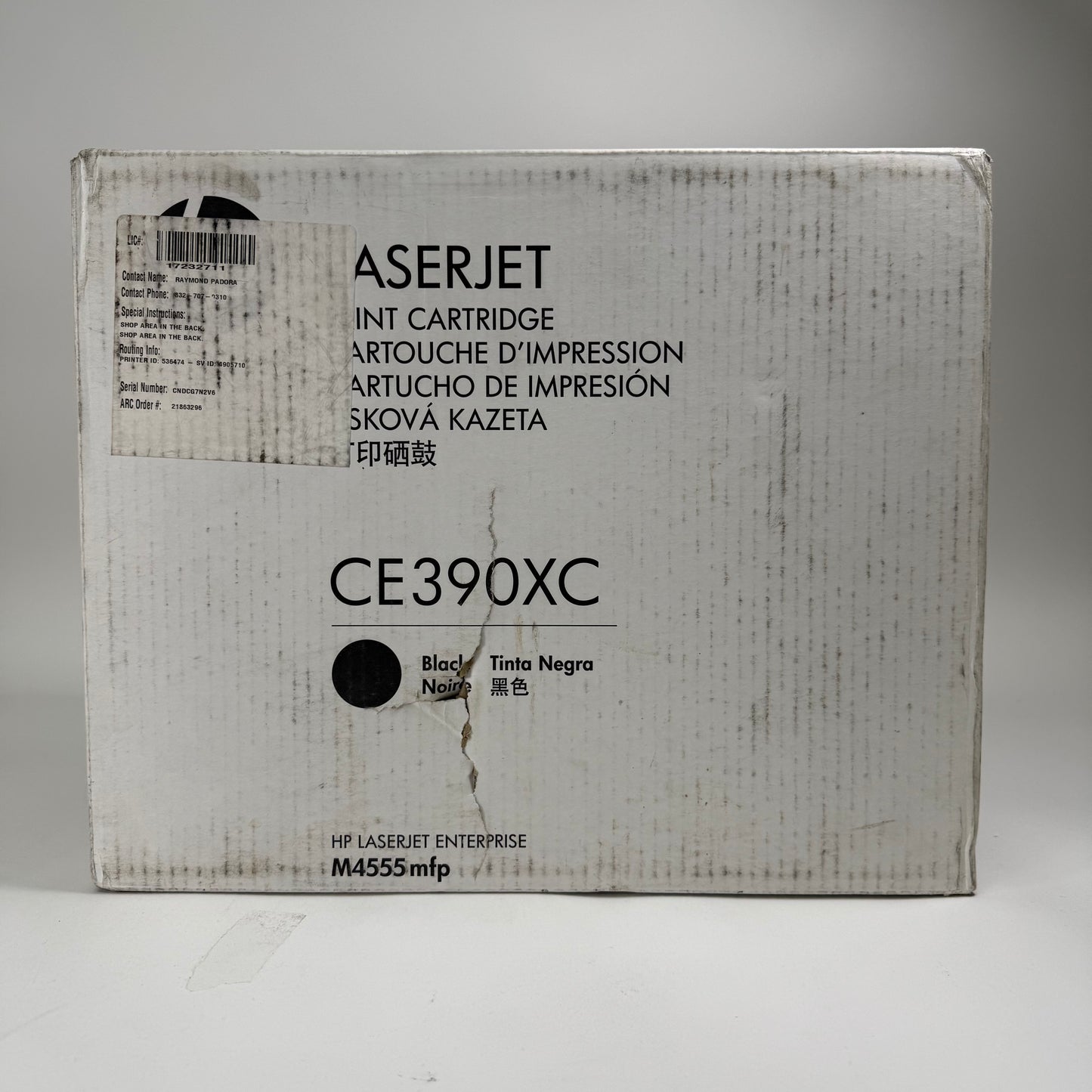 New HP ce390xc Black Toner Cartridge