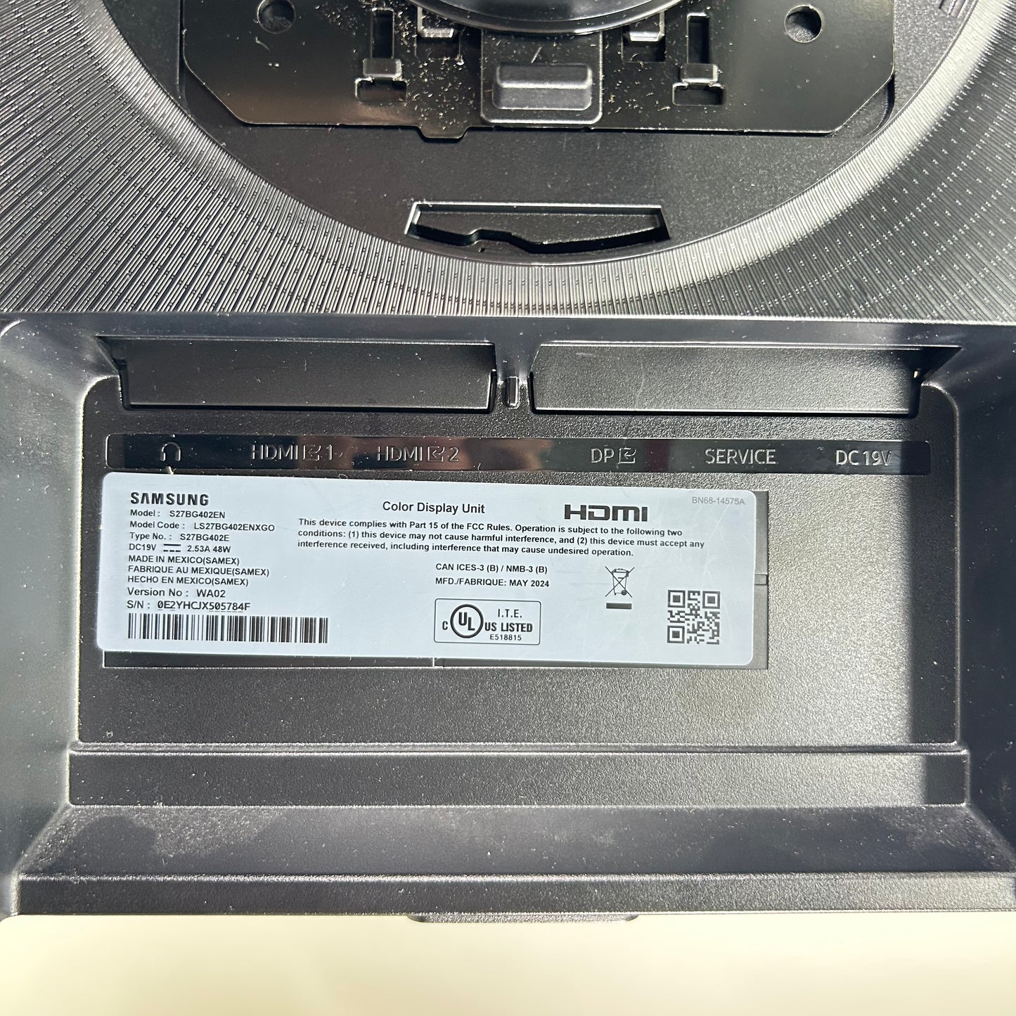 Samsung 27" ODYSSEY G4 FHD GAMING MONITOR