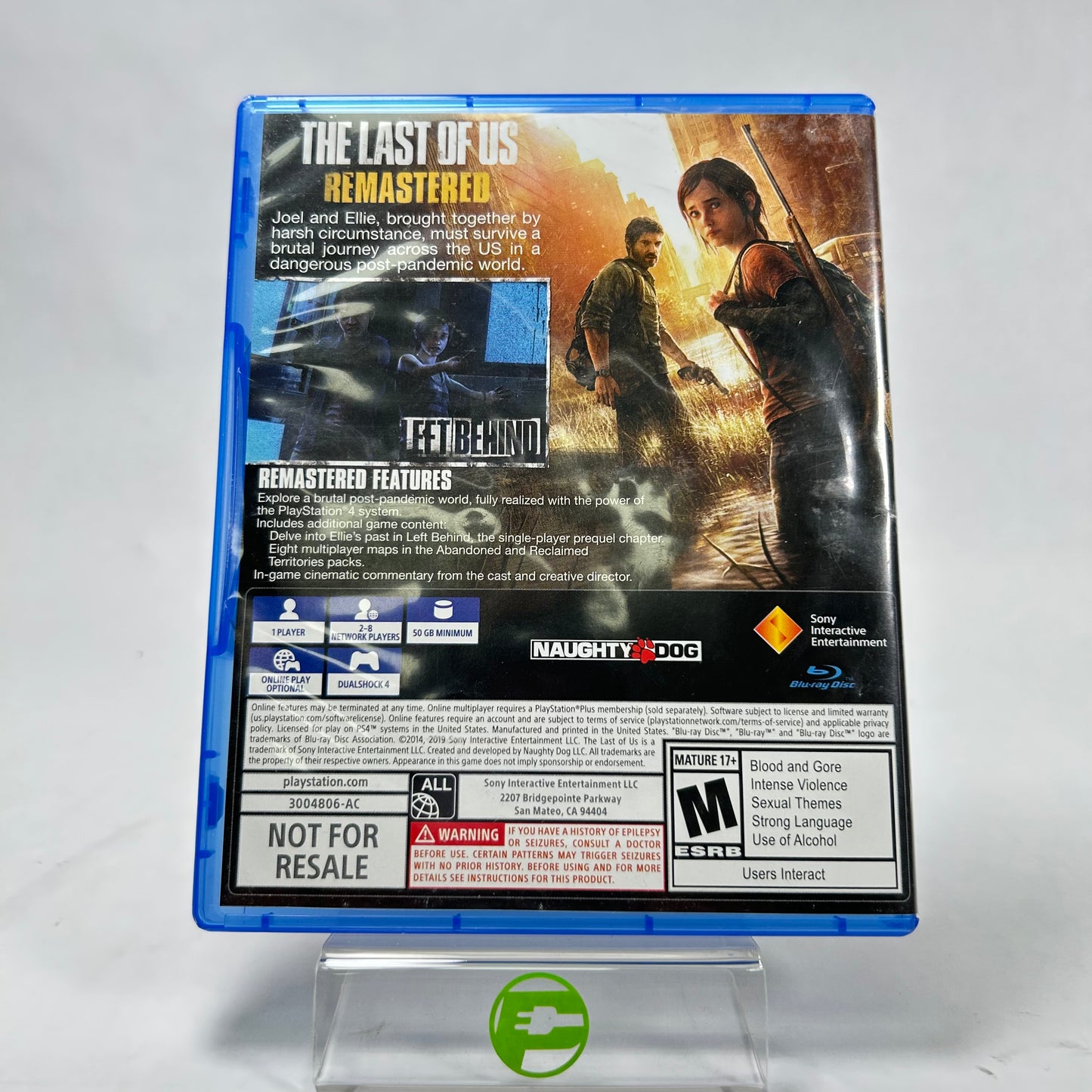 The Last of Us Remastered (Sony PlayStation 4 PS4, 2014)