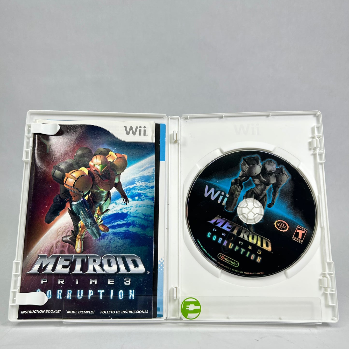 Metroid Prime 3 Corruption (Nintendo Wii, 2007)