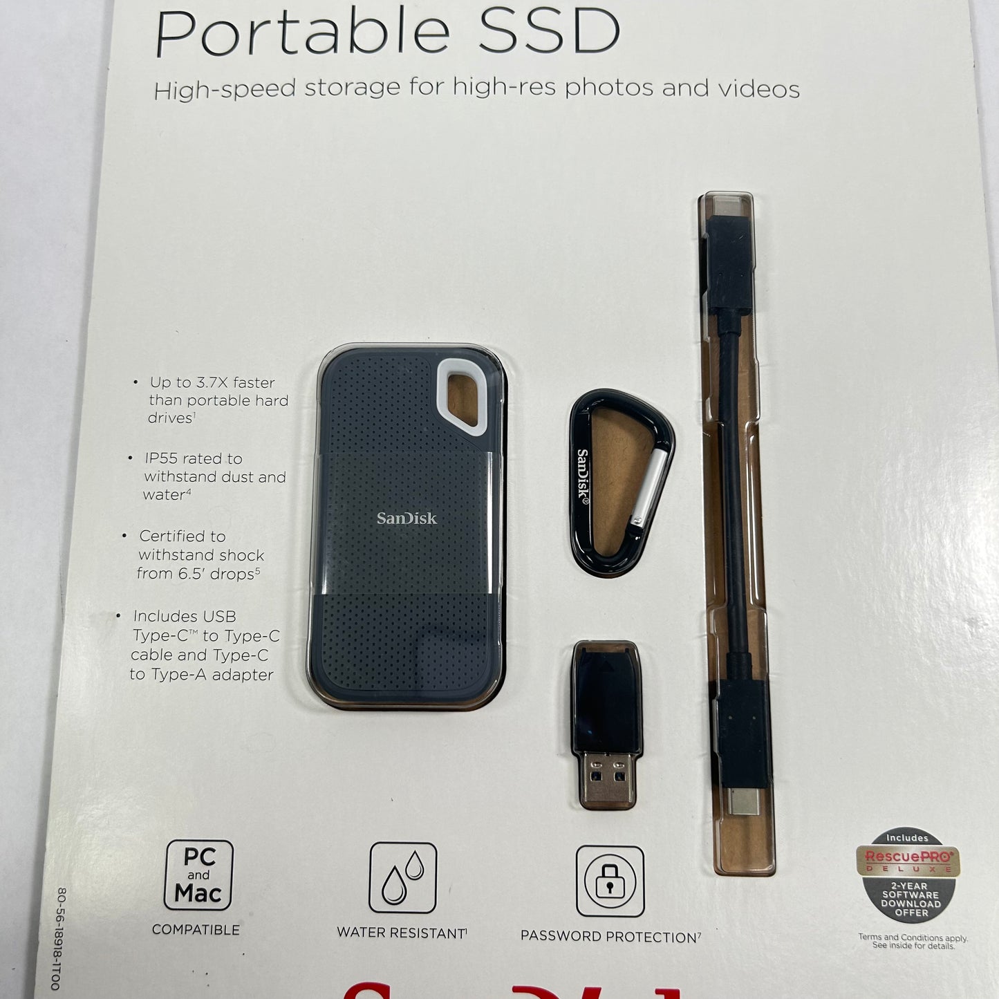 New SanDisk 1TB Extreme Go Portable SSD Extreme Portable SSD