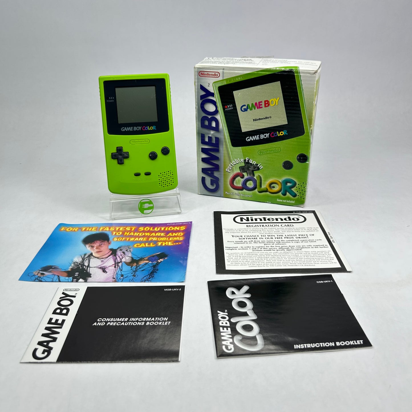 Nintendo Game Boy Color CGB-001 Kiwi CIB FIRST RUN