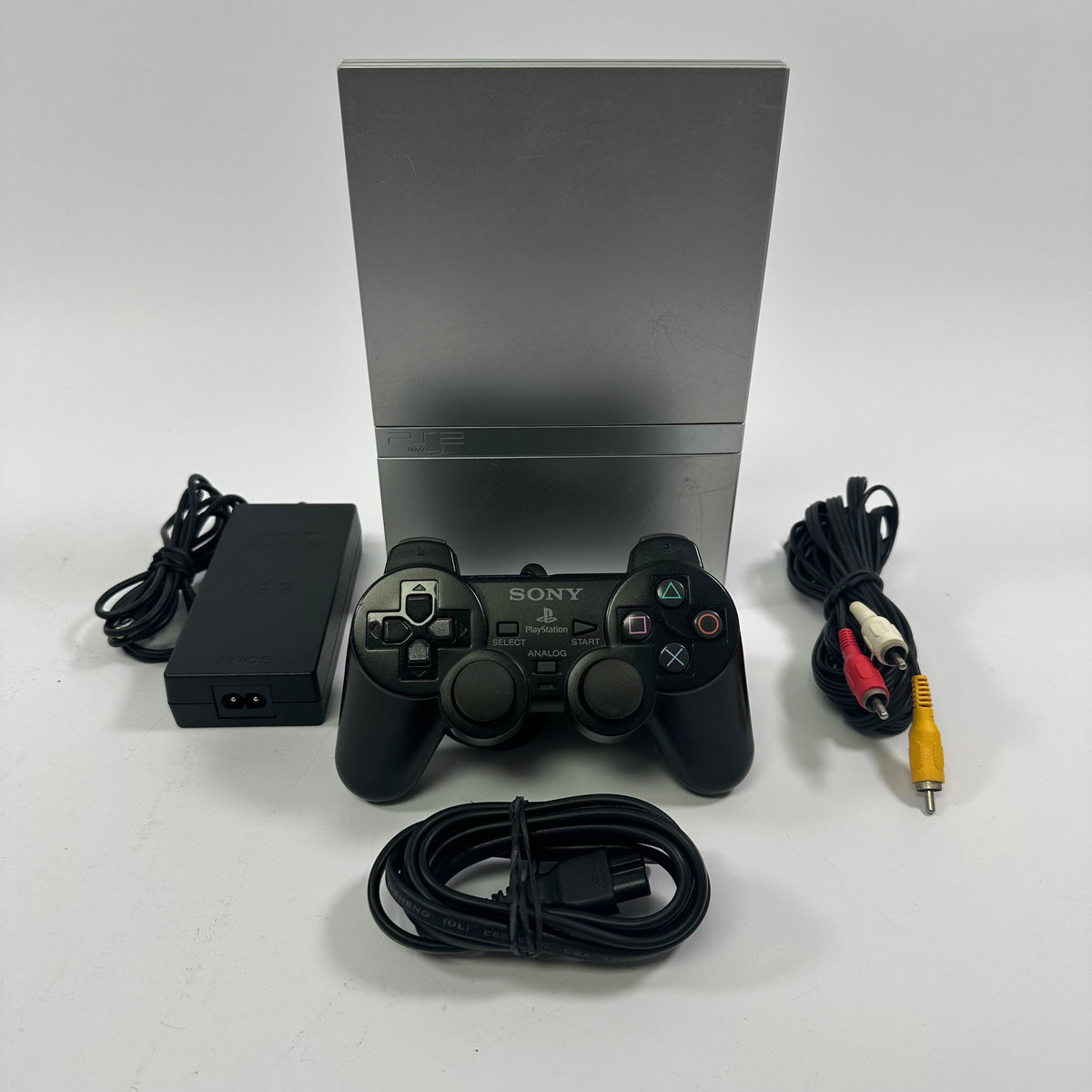 Sony PlayStation 2 Slim PS2 Silver Console Gaming System SCPH-79001