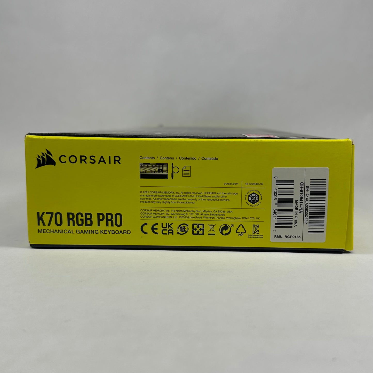 CORSAIR K70 RGB PRO Mechanical Gaming Keyboard CH-9109414-NA