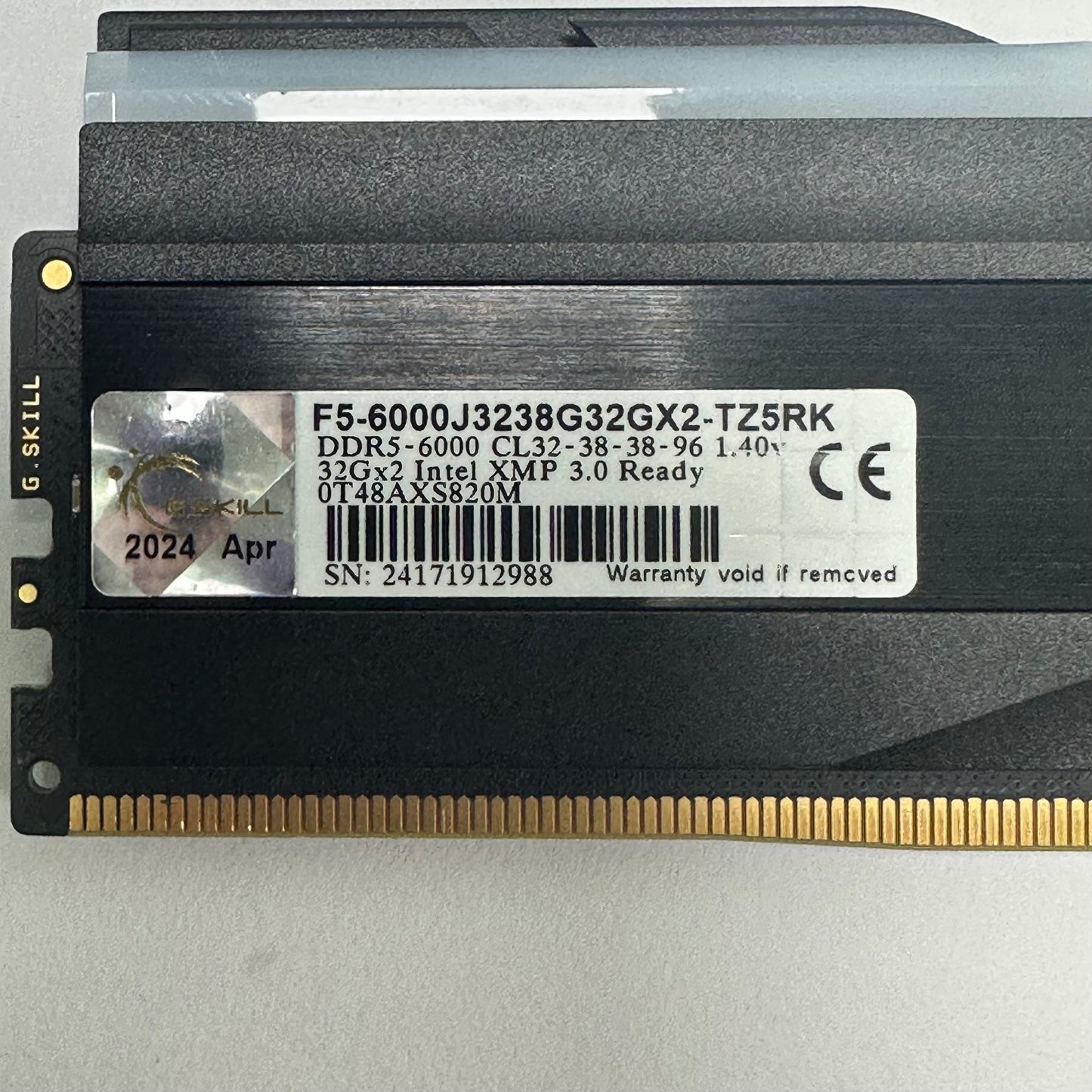 G.Skill Trident Z RGB 64GB (2x32GB) RAM DDR5 6000MHz F5-6000J328G32GX2-TZ5RK