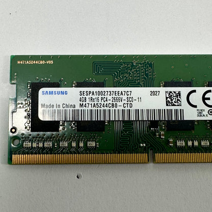 Lot of 4 Samsung PC4 DDR4 16GB (4x4GB) SODIMM RAM