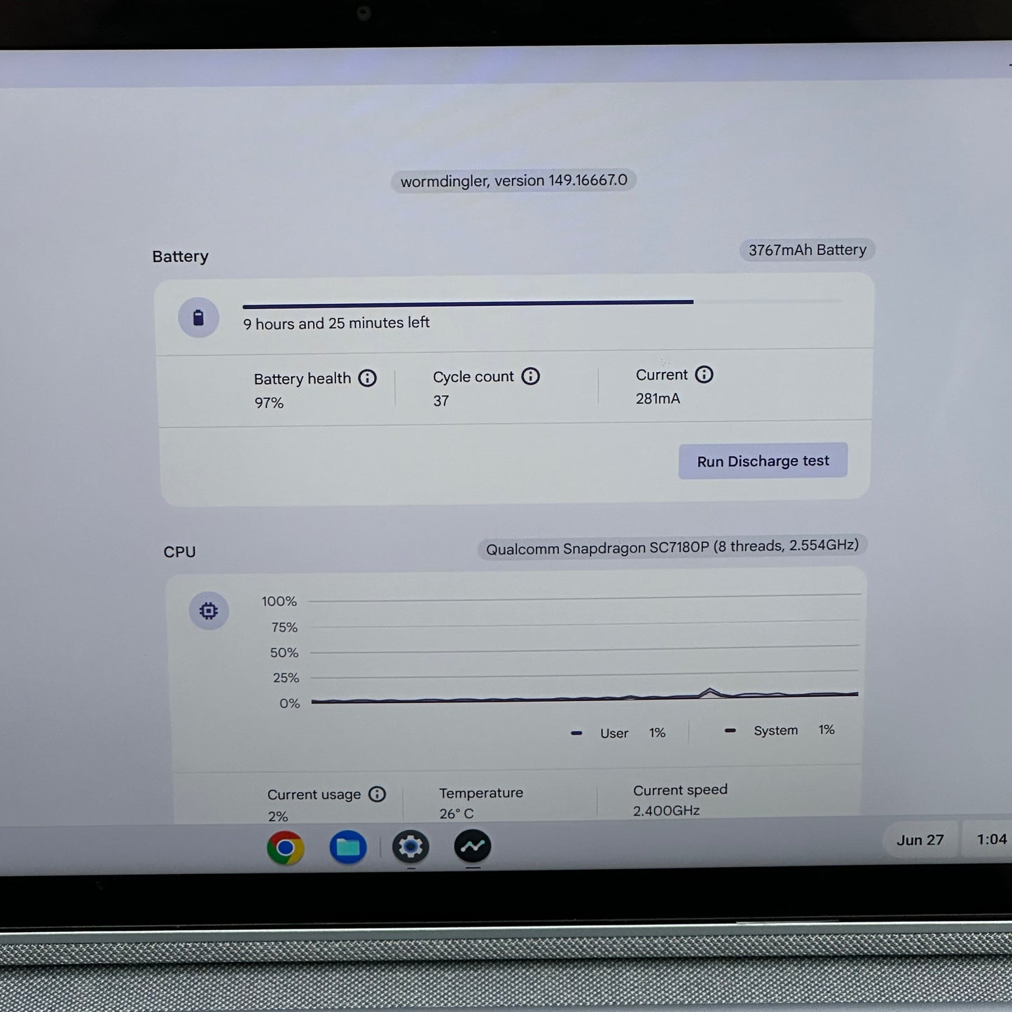 Lenovo Ip Duet 3 Chrome 11Q727 Snapdragon SC7180P 4GB RAM 128GB