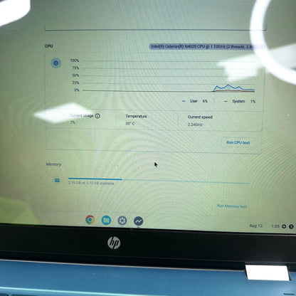 HP Chromebook X360 14" Celeron N4205U 6GB RAM 32GB SSD