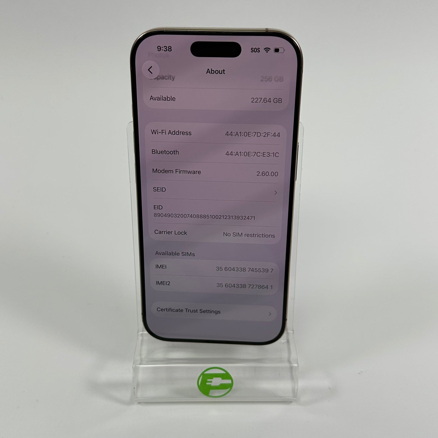 Factory Unlocked Apple iPhone 16 Pro 256GB Desert Titanium MYMJ3LL/A