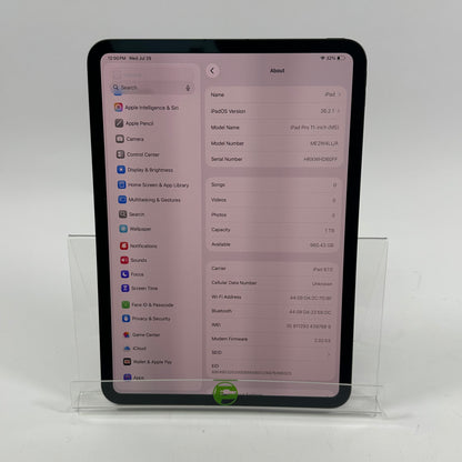 WiFi Only Apple iPad Pro 11" M5 1TB Space Black ME2W4LL/A