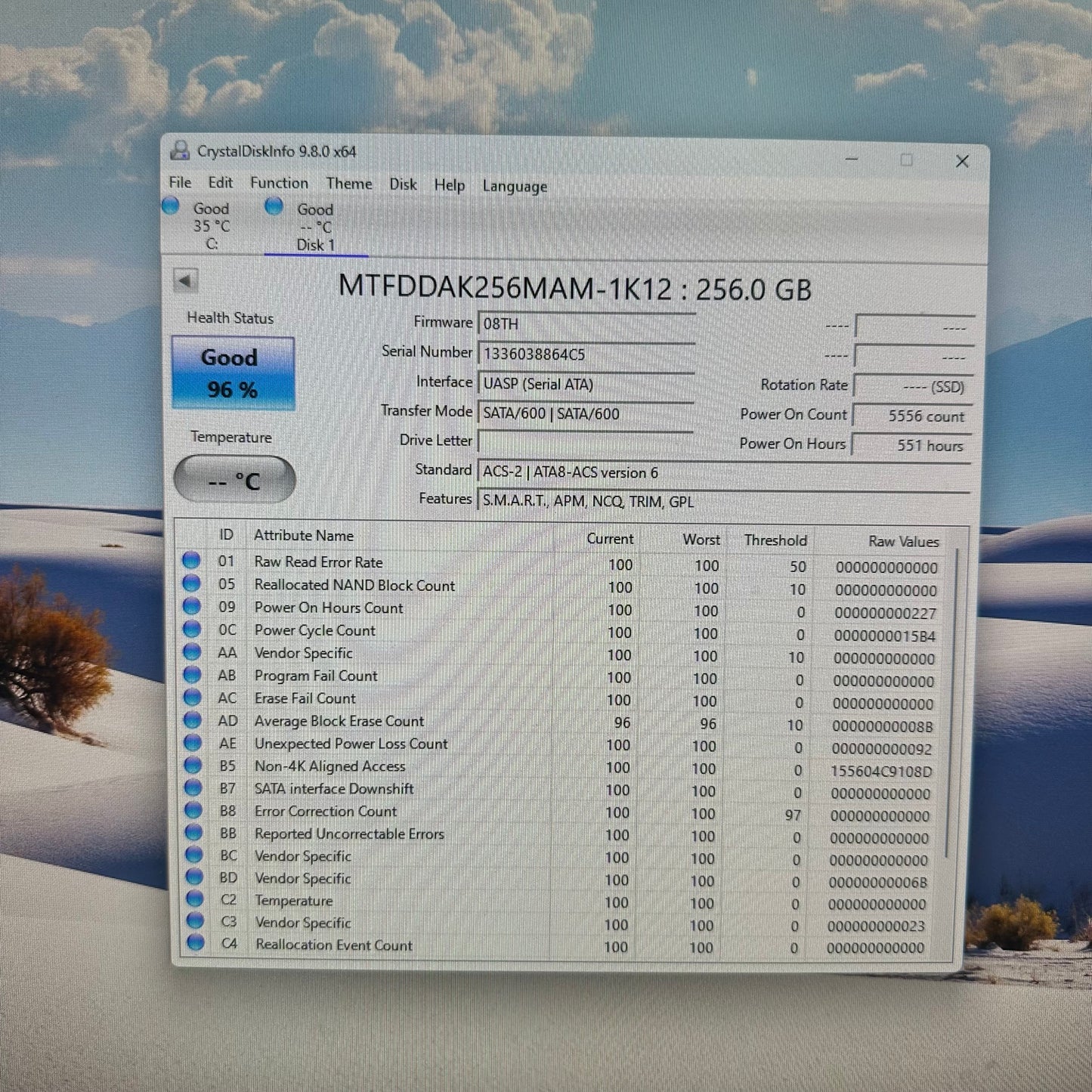 Micron 2.5" RealSSD C400 256GB SATA III 6Gbps SSD MTFDDAK256MAM-1K12