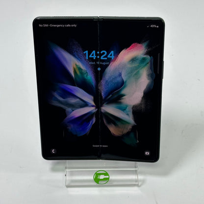 Broken Unlocked Samsung Galaxy Z Fold3 512GB SM-F926B/DS Blue Bad Audio