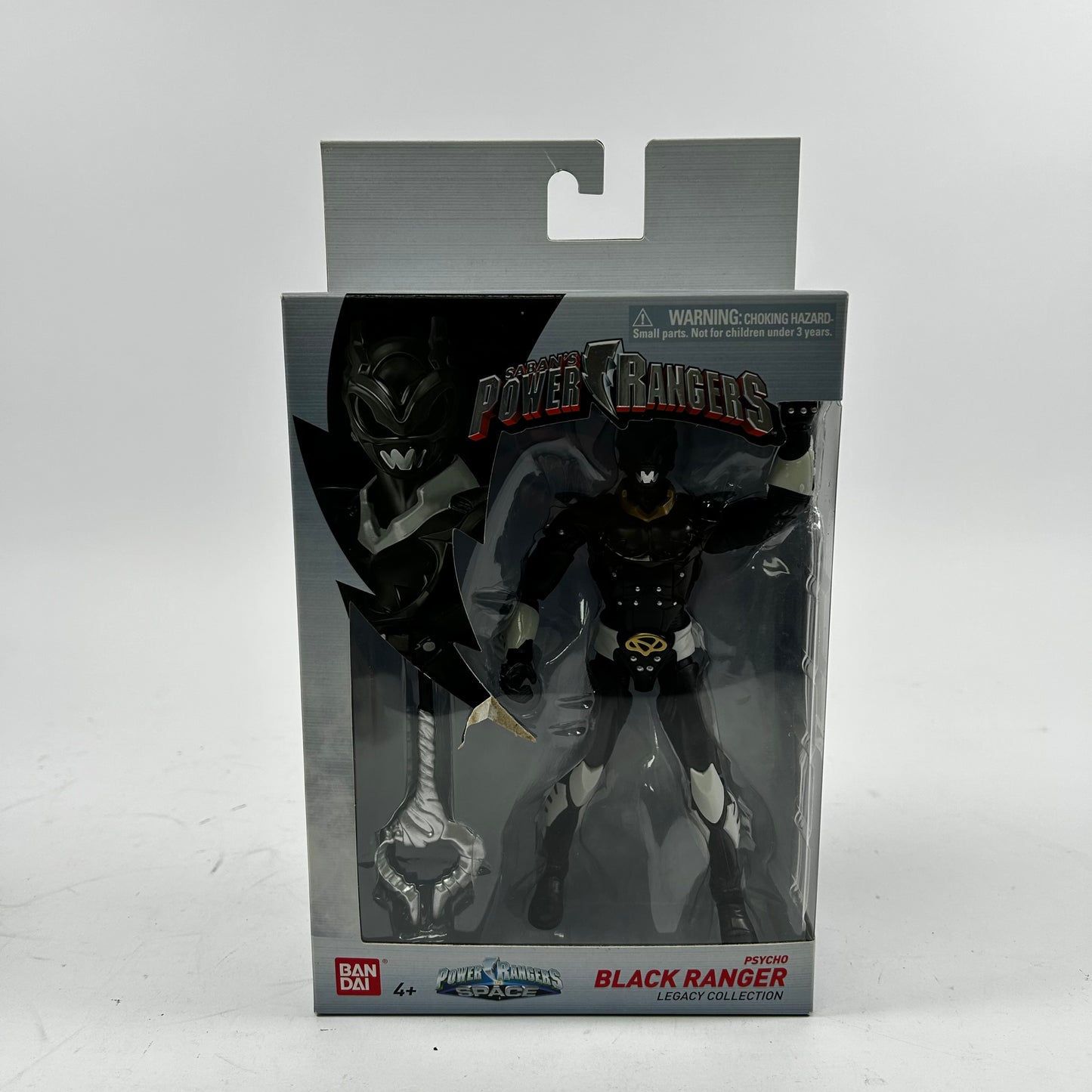 New Bandai Power Rangers Legacy-in Space Psycho Black Ranger Action Figure 