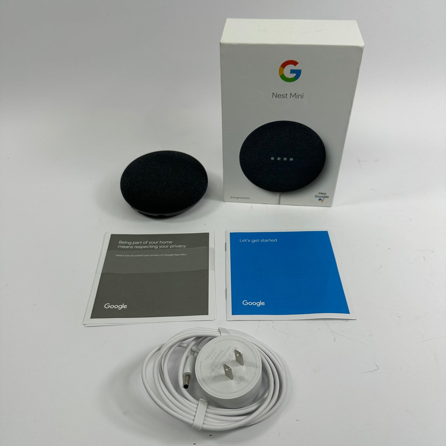 Google Nest Mini 2nd Gen Smart Speaker Charcoal