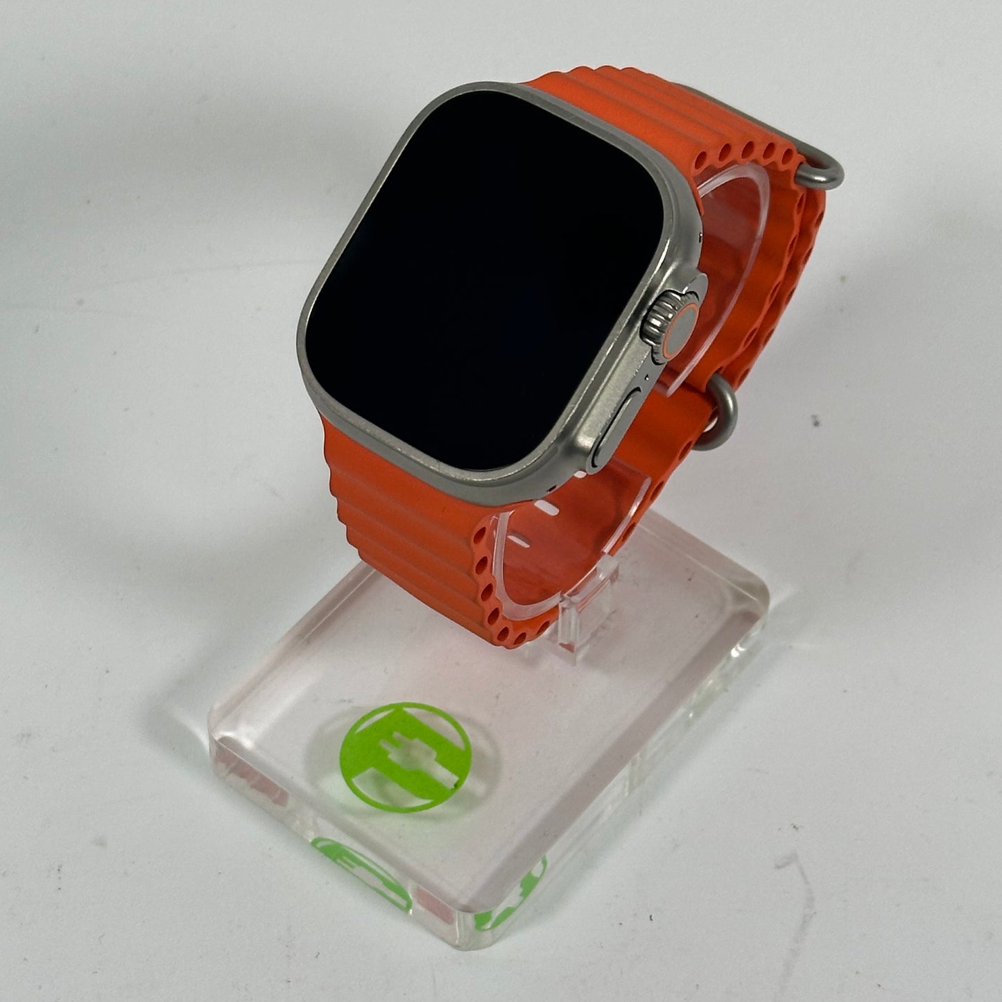 Unlocked Apple Watch Ultra 2 49MM Natural Titanium Orange Ocean Band MREH3LL/A