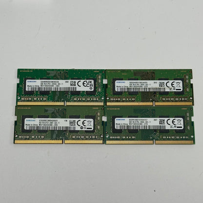 Lot of 4 Samsung PC4 DDR4 16GB (4x4GB) SODIMM RAM