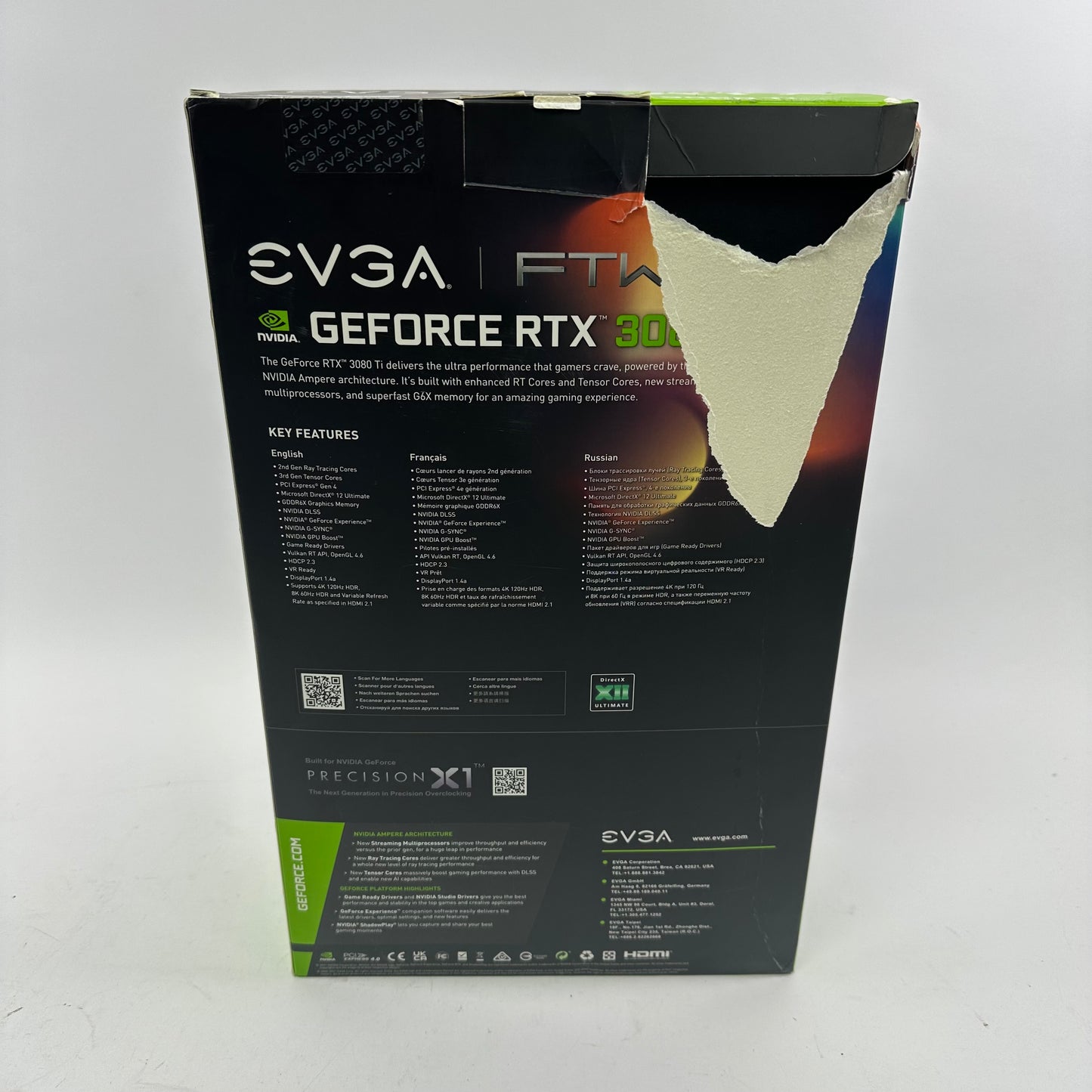 EVGA GeForce RTX 3080 Ti FTW3 Ultra 12GB GDDR6X Graphics Card 12G-P5-3967-KB