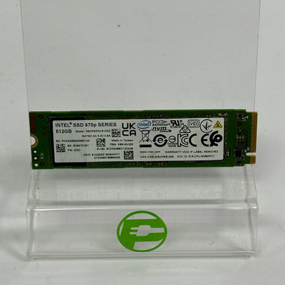 Intel 2280mm 670p Series 512GB M.2 NVMe Gen 3.0 x 4 SSD SSDEKNU512GZ
