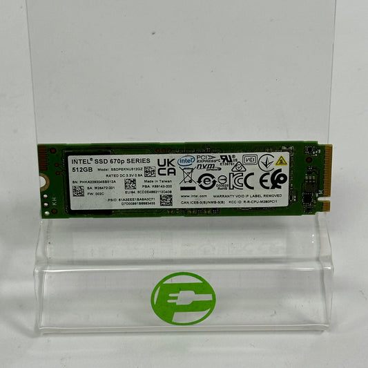 Intel 2280mm 670p Series 512GB M.2 NVMe Gen 3.0 x 4 SSD SSDEKNU512GZ
