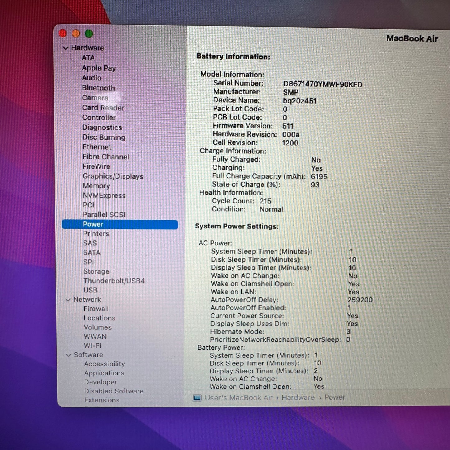 2017 Apple MacBook Air 13.3" i5 1.8GHz 8GB RAM 128GB SSD Silver A1466