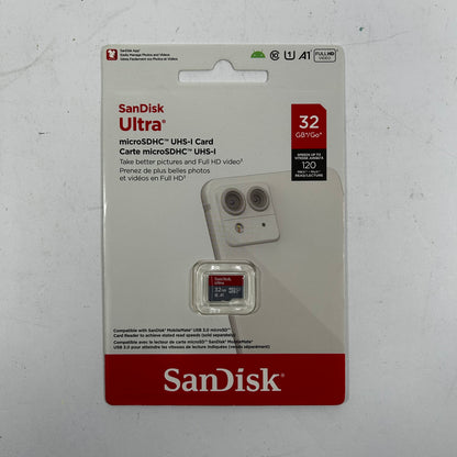 New SanDisk Ultra MicroSDHC UHS-I Card 