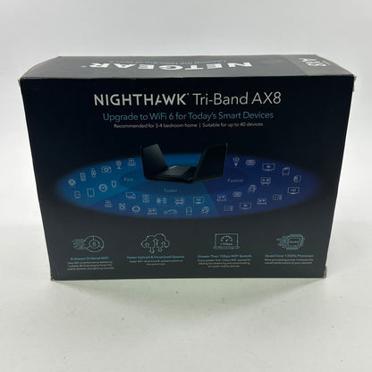 NETGEAR Nighthawk Tri Band WiFi 6 AX6200 8-Stream Wifi Router