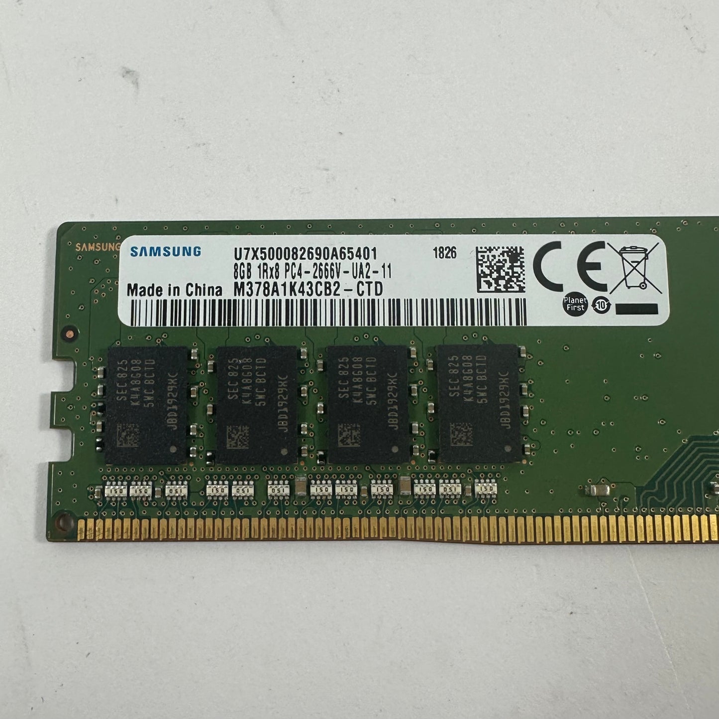 Samsung PC4-2666V 8GB (1x8GB) RAM DDR4 2666MHz M378A1K43CB2-CTD