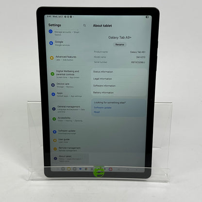 WiFi Only Samsung Galaxy Tab A9+ 11.0" 64GB Black SM-X210