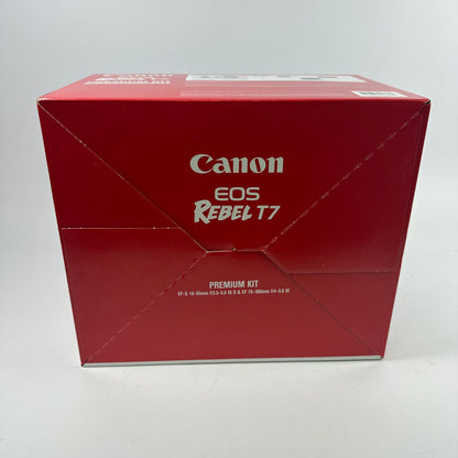 Canon EOS Rebel T7 24.1MP Digital SLR DSLR Camera 0 Shutter Count
