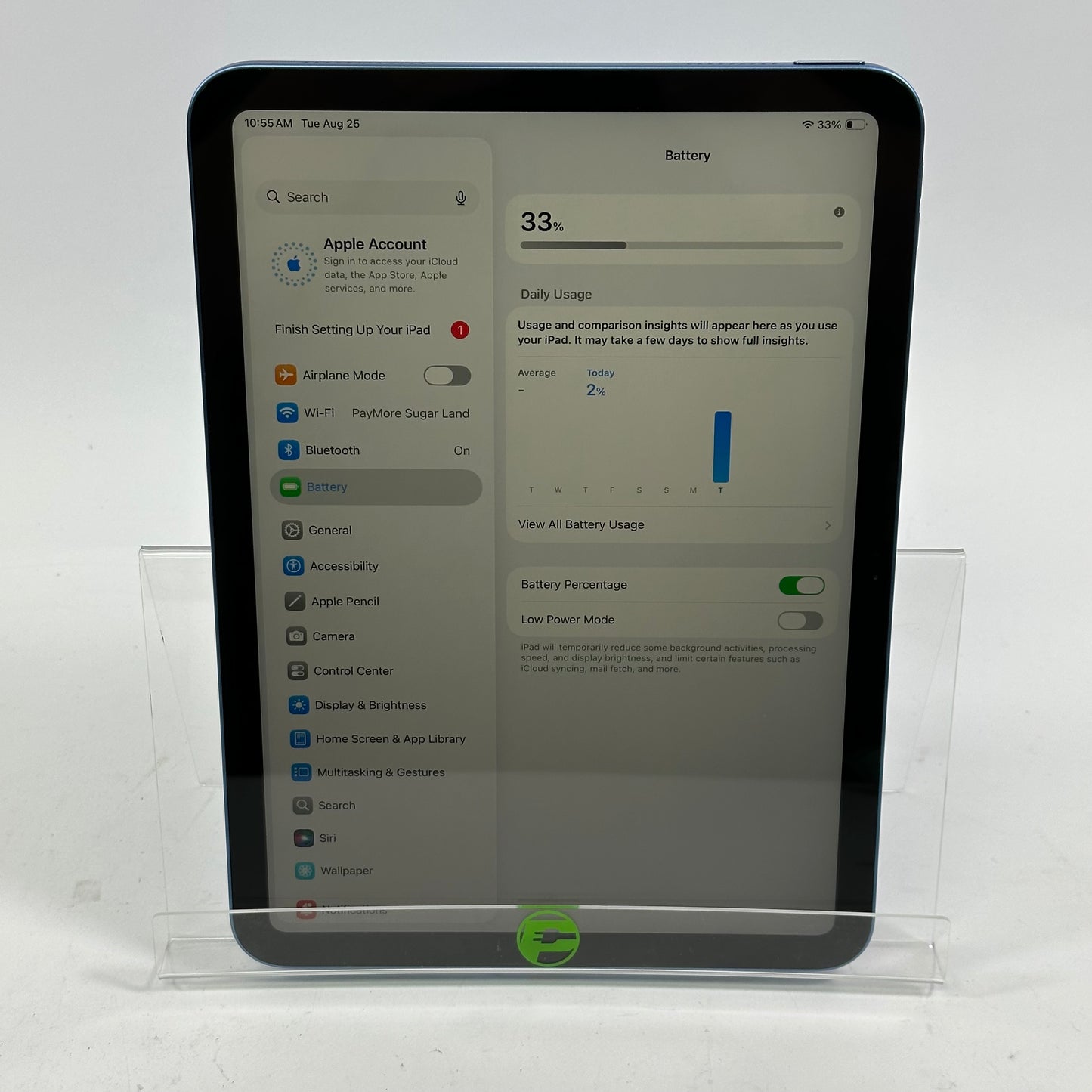 WiFi Only Apple iPad 10th Gen 64GB Blue MPQ13LL/A