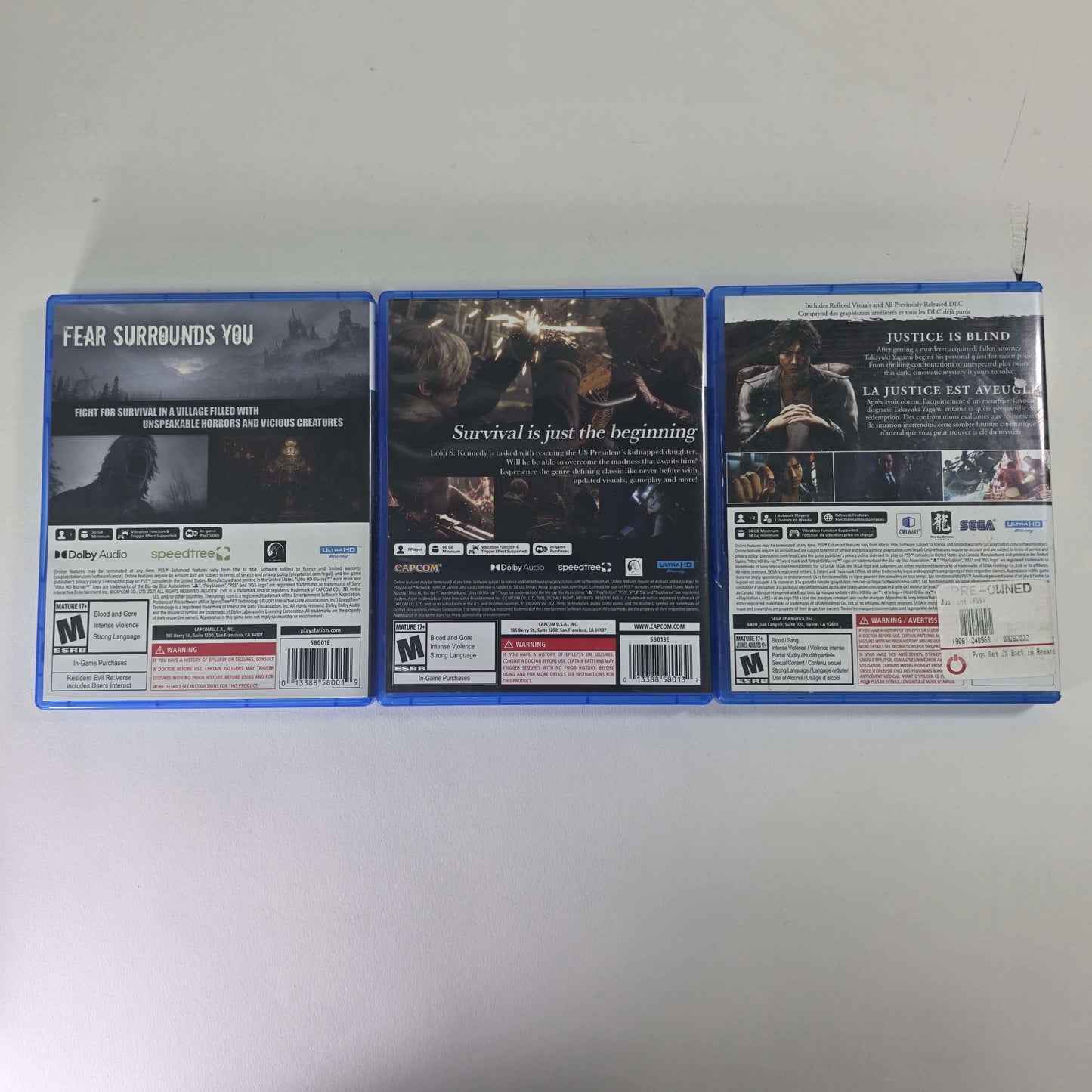 Lot of 3 Sony PlayStation 5 PS5 Games